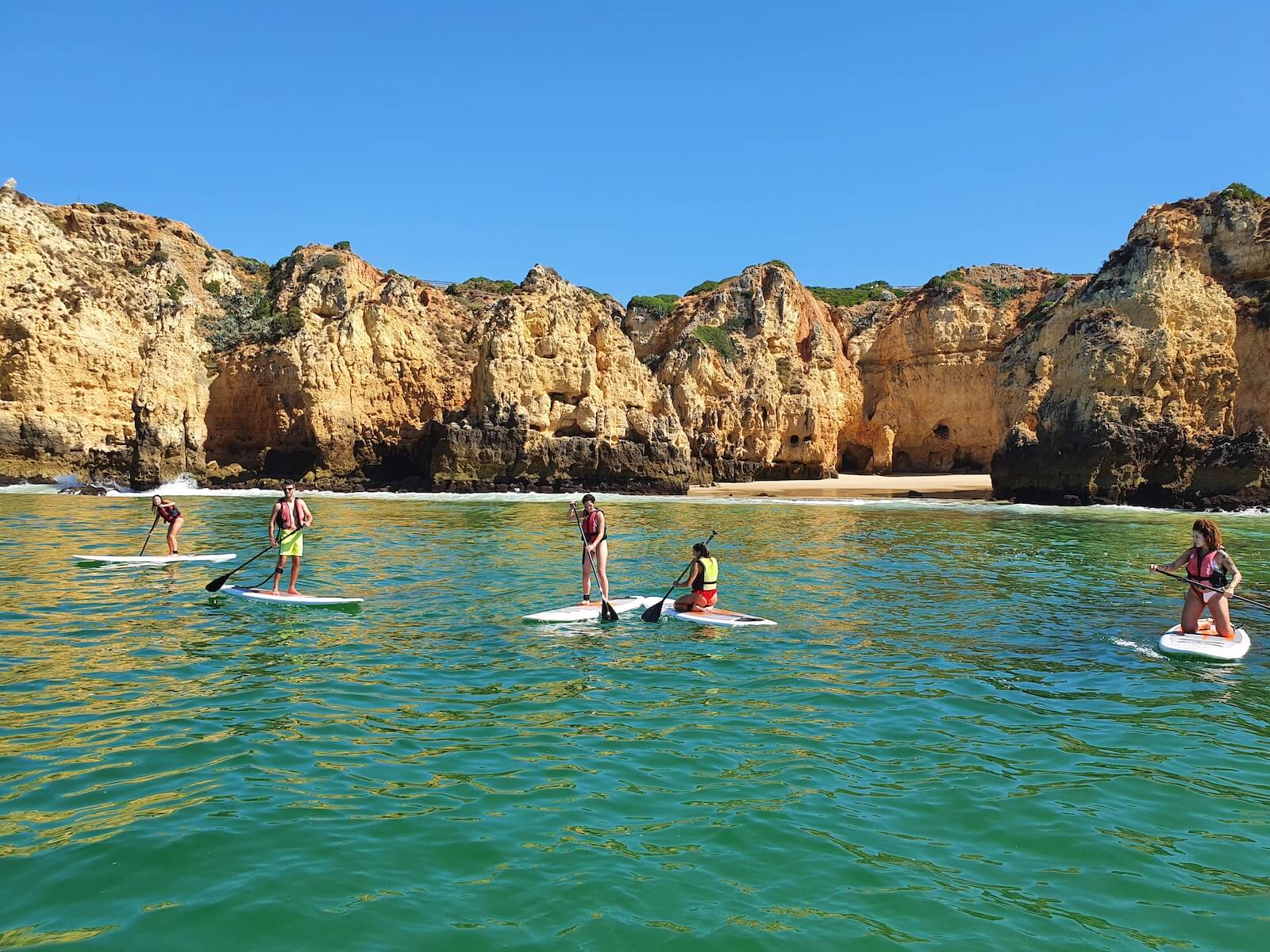 Stand up Paddle grotto tour to ponta da piedade Lagos