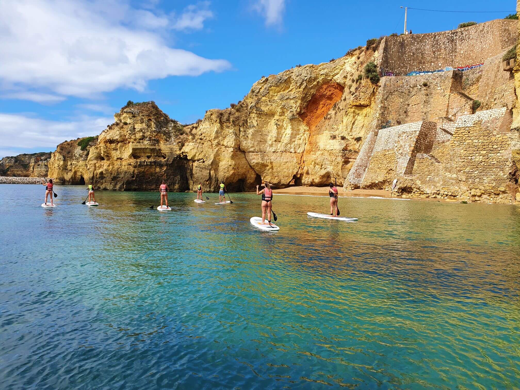 Stand up Paddle grotto tour to ponta da piedade Lagos